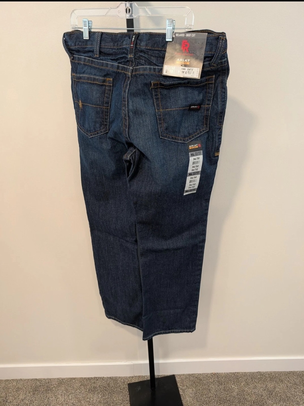 Ariat Men’s Work FR Cat 2 Indigo Relaxed Boot Cut Jeans